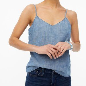 NWT J. Crew Women's Chambray Camisole Size 8